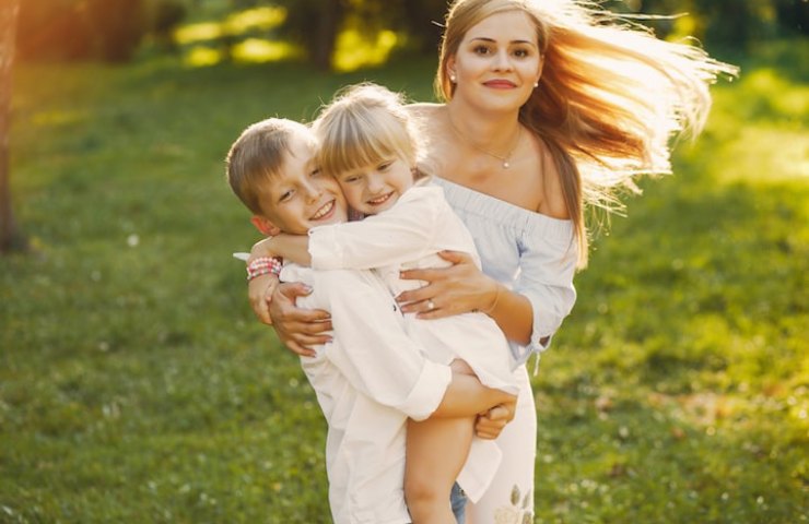 Mamma con figli