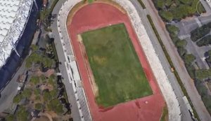 Stadio olimpico di Roma di atletica dall'alto