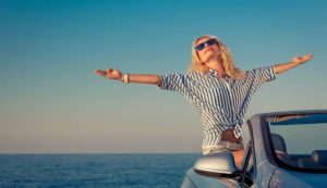 Donna in viaggio