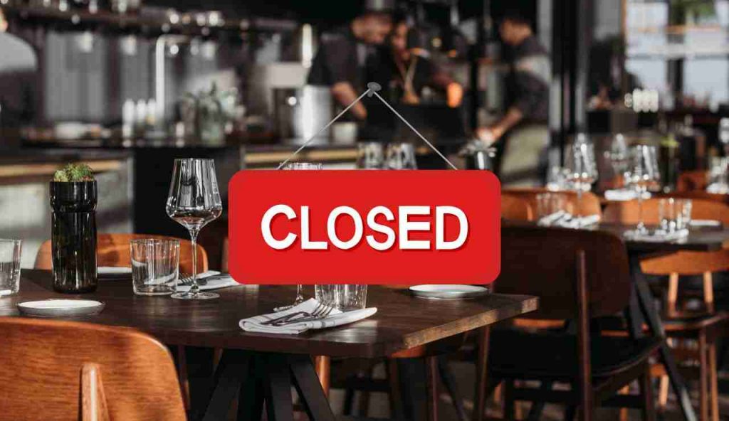 Ristorante chiuso
