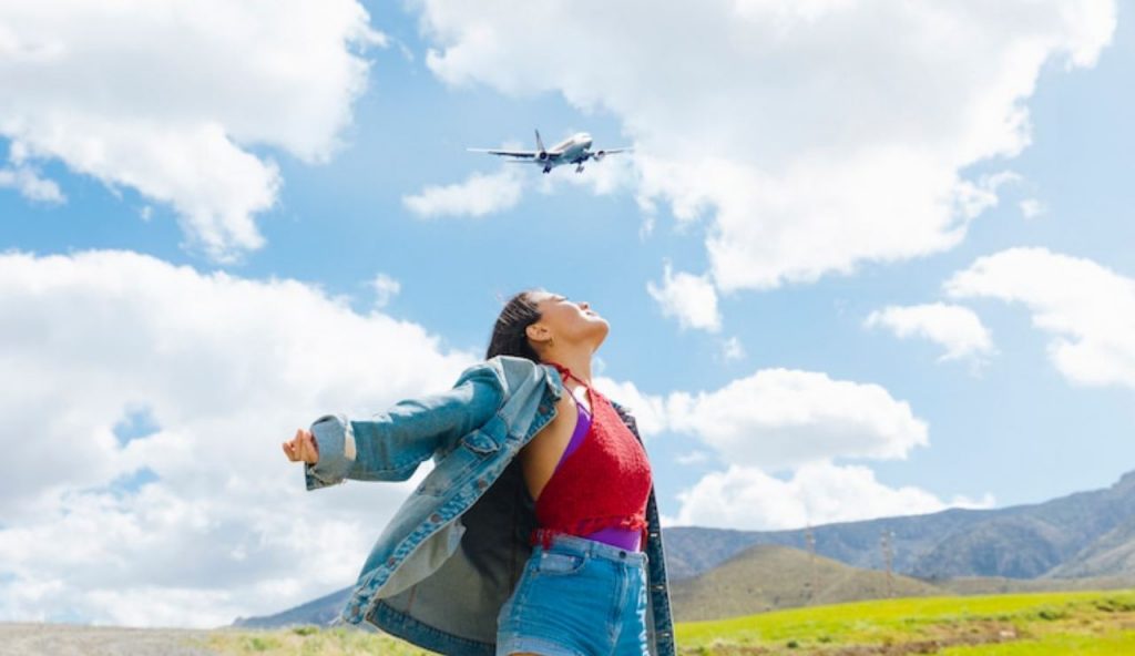 Donna che viaggia
