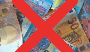Niente banconote 20 e 50 euro