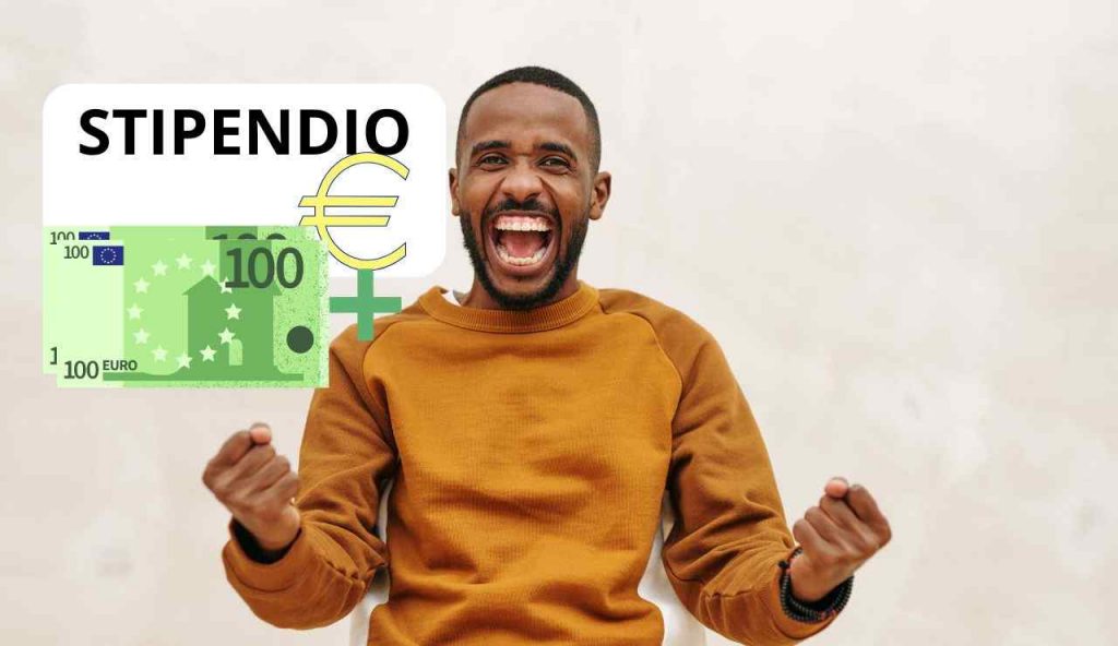 uomo felice 200 euro