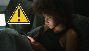 Pericolo smartphone notte