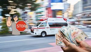 Ambulanza stop multa